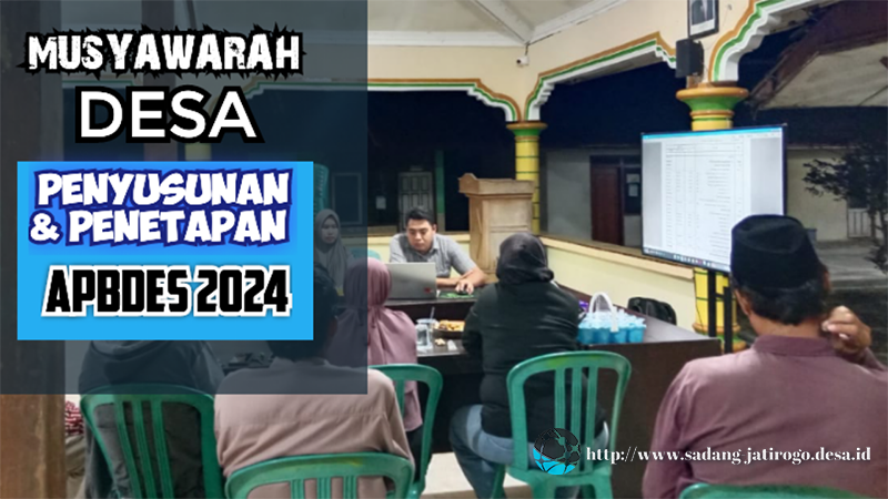 FIX, APBDES TAHUN ANGGARAN 2024 TELAH DISETUJUI BPD & PEMERINTAH DESA